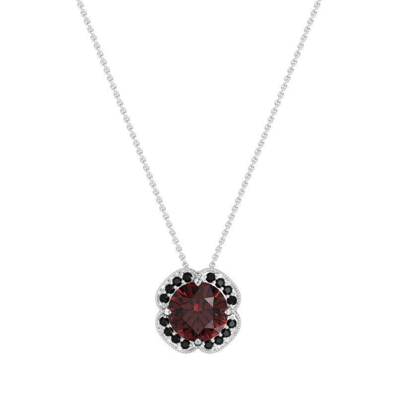 Antique Flower Halo Necklace