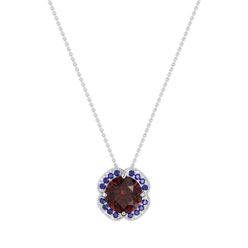 Antique Flower Halo Necklace