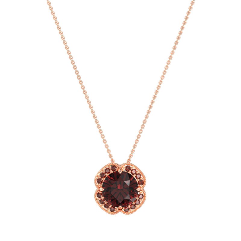 Antique Flower Halo Necklace