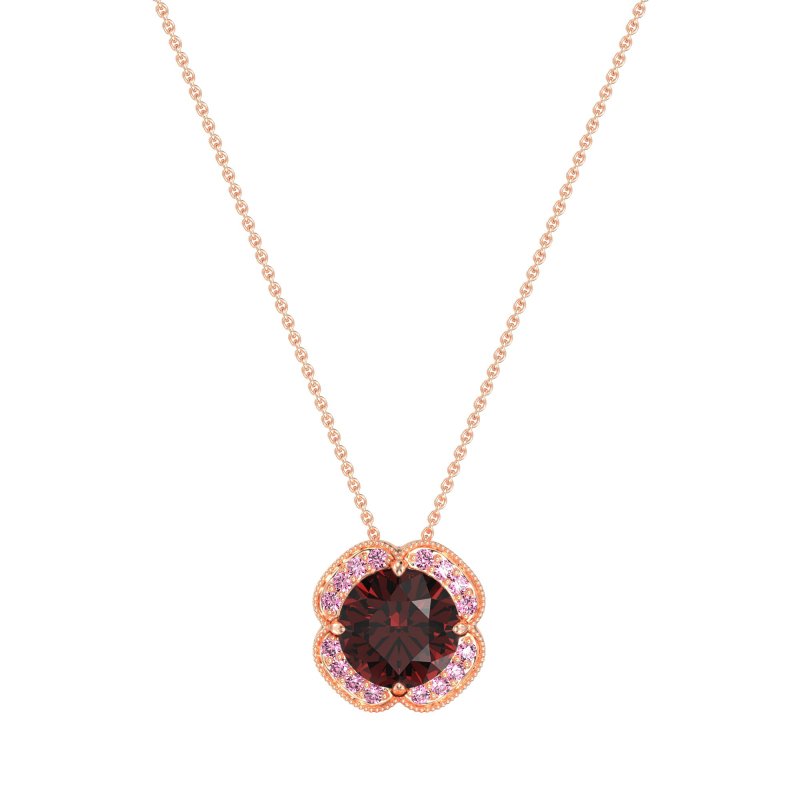 Antique Flower Halo Necklace