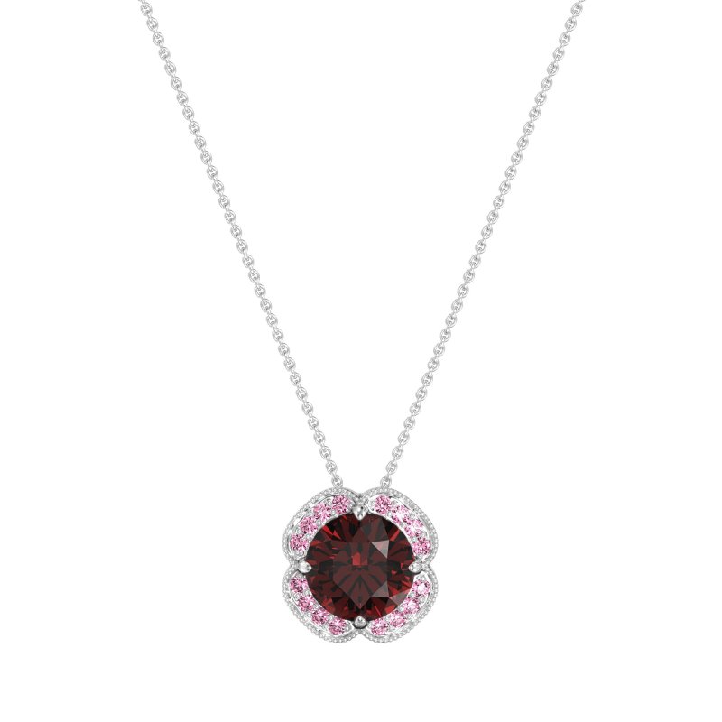 Antique Flower Halo Necklace