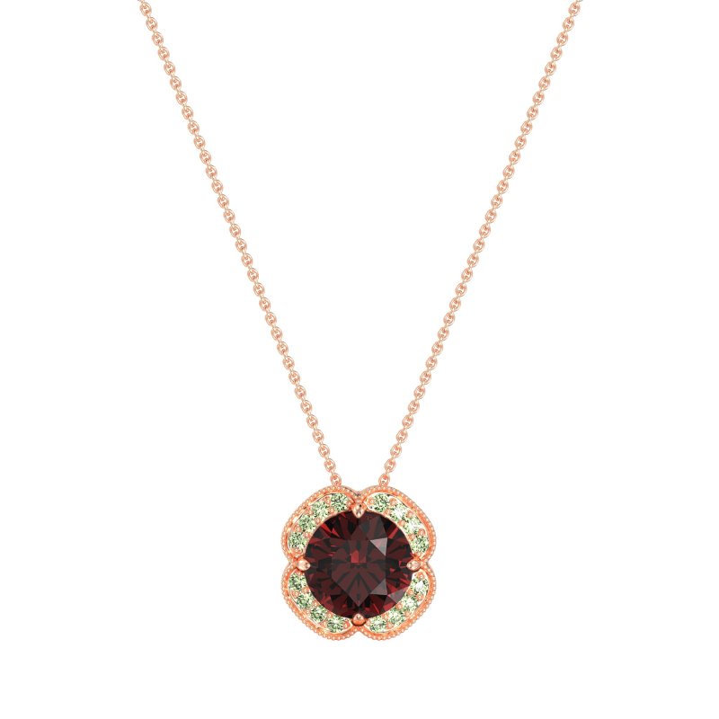 Antique Flower Halo Necklace