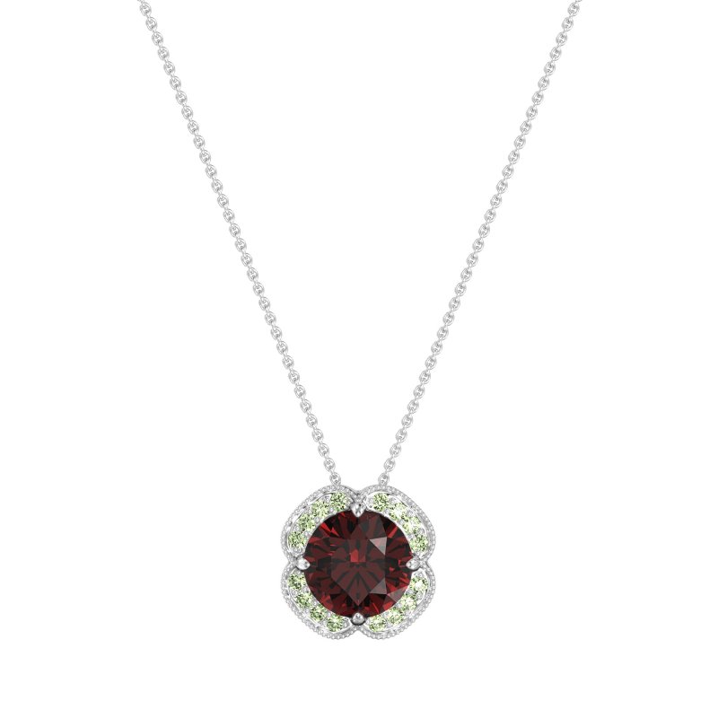 Antique Flower Halo Necklace