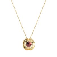 Antique Flower Halo Necklace