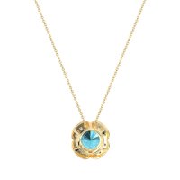 Antique Flower Halo Necklace