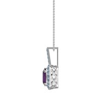 Oval Halo Necklace