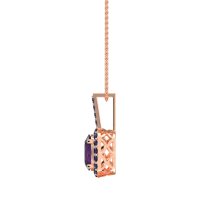 Oval Halo Necklace