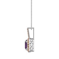 Oval Halo Necklace