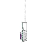 Oval Halo Necklace