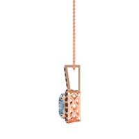 Oval Halo Necklace