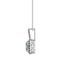 Oval Halo Necklace
