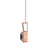 Oval Halo Necklace