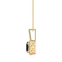 Oval Halo Necklace