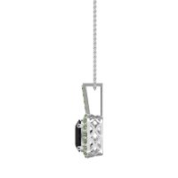 Oval Halo Necklace