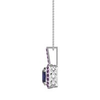 Oval Halo Necklace