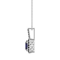 Oval Halo Necklace