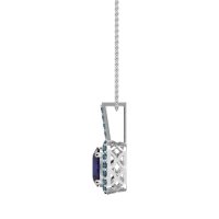 Oval Halo Necklace