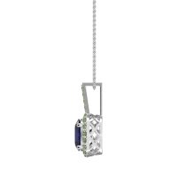 Oval Halo Necklace