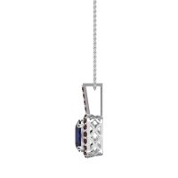 Oval Halo Necklace