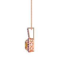 Oval Halo Necklace