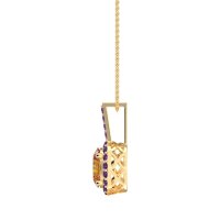 Oval Halo Necklace