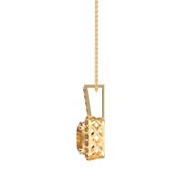 Oval Halo Necklace