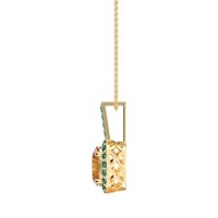 Oval Halo Necklace