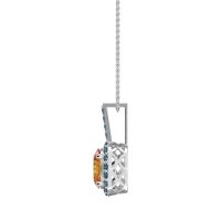Oval Halo Necklace