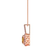 Oval Halo Necklace