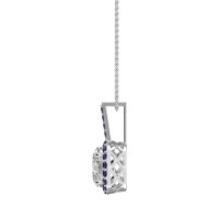 Oval Halo Necklace