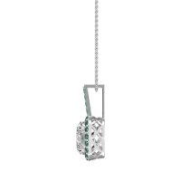 Oval Halo Necklace