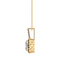 Oval Halo Necklace
