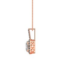 Oval Halo Necklace