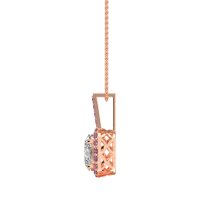 Oval Halo Necklace