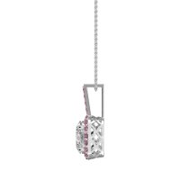 Oval Halo Necklace