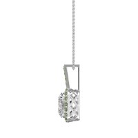 Oval Halo Necklace