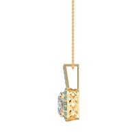 Oval Halo Necklace