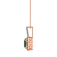 Oval Halo Necklace