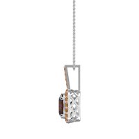 Oval Halo Necklace