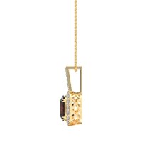Oval Halo Necklace