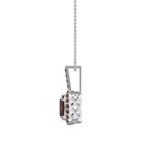 Oval Halo Necklace