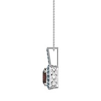 Oval Halo Necklace