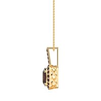 Oval Halo Necklace