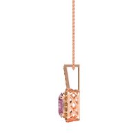 Oval Halo Necklace