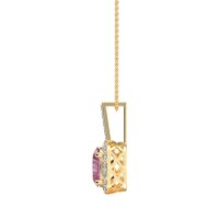 Oval Halo Necklace