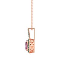 Oval Halo Necklace