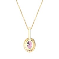 Oval Halo Necklace
