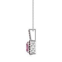 Oval Halo Necklace