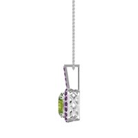 Oval Halo Necklace