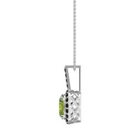 Oval Halo Necklace